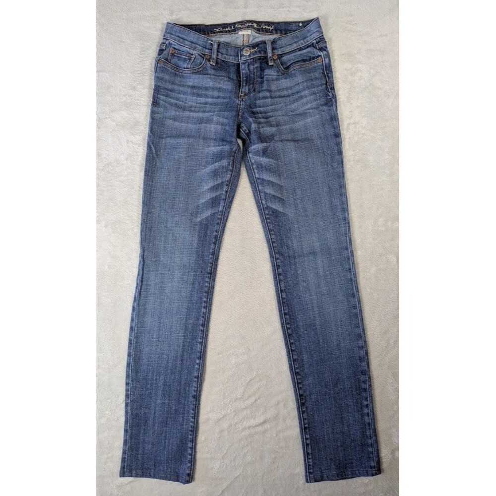 Ruehl No.925 Womens Jeans 26x32 Stretch Straight Leg Medium Wash Y2K Rare